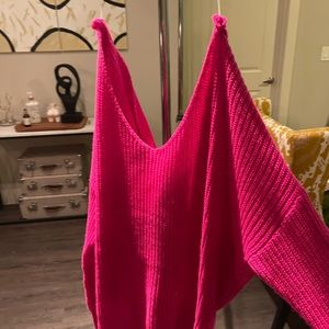 Pink off the shoulder top